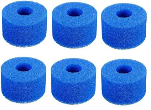 Sucute - Lot de 6 cartouches filtrantes lavables réutilisables S1 Bleu - Intex Pure Spa