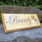 Kirkby Stringer Horse Name Plate Stable Door Plaque (Edwardian Font - Jumping Logo) Custom Made To Your Horses Name 300mm x 120mm x 18mm