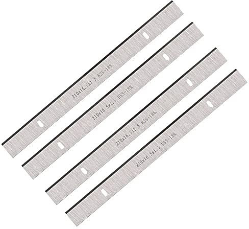 4 Stück 8 Hobelmesser 210x16,5x1,5 HSS Double Edge Holzhobel Schneidwerkzeug für ERBAUER 052 BTE PB02 Holzbearbeitung Accs,wie abgebildet