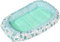 Medi Partners Babynest Kuschelnest Babynestchen 100% Baumwolle Nestchen Reisebett für Babys Säuglinge 100x60x15cm herausnehmbarer Einsatz (Minze Igel mit minzer Minky)