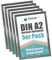 DisplayLager - 5 Cadre à Clipser, A2, Gris Anthrazite, Cadre pour Affiches avec Profil en Aluminium argenté de 25 mm | avec vitre de Protection antireflet et matériel de Fixation | Cadre de Rechange
