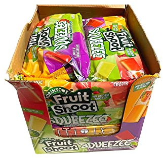 Fruit Shoot Ice Lolly | Bulk Box Of 180 Freeze Pops | 15 x 12 Freezer Friendly Packs | Gluten Free | Suitable for Vegetarian | 4 Flavours