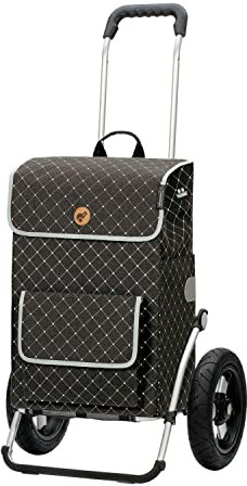 ANDERSEN Einkaufstrolley - Royal Shopper Tamo anthrazit 51 L Reflektor,Thermo, Aluminium, klappbar, luftbereiftes Kugellagerrad