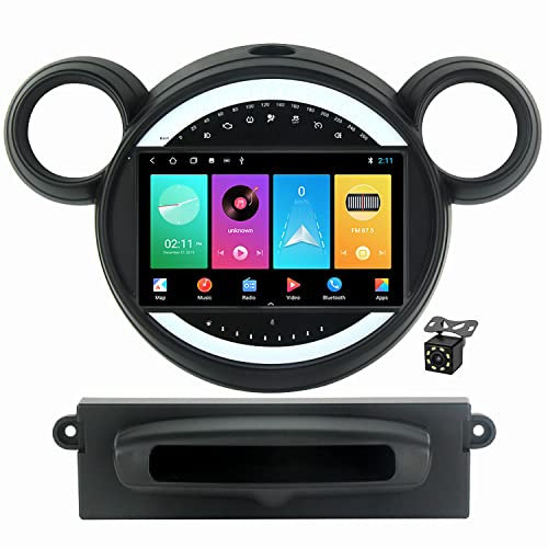 9 Radio De Coche para BMW Mini Cooper Countryman R60 R61 2010-2016 Android 11 Autoradio Estéreo con Navegación GPS Bluetooth WiFi Am FM Control del Volante,M100s/1+16g