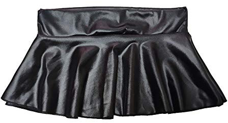 Fasching Kostüm Damen Glitzer Rock Damen Stretch Skater Rocke Informell Mini Glocken Rock Hohe Taille Metallischer Faltenrock Rock Schwarz Kurze Shiny Plisseerock Röcke Tanz Tutu Party Club Kostüm