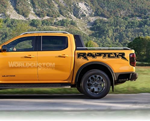 2 Adesivi Stickers Laterali per auto PK Ranger Raptor 4x4 Off Road Sport