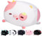Mewaii Erdbeerkuh Plüschkissen 40CM Weiches Kawaii Kuscheltier für Kinder,Niedliches Erdbeerkuh Plüschtier,Perfektes Kuschelkissen und Geschenk