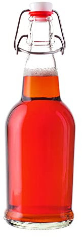 Veeteah Swing Top s, Round Bottle Replacement Swing Top s, Leakproof Easy Swing Top Beer Bottle for Juice, Liquid, Wine