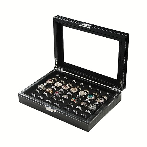 Byken Ring Cufflink Organizer for Jewelry,Rings Display Case