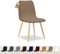 FIGOOO Stuhlhussen 6er Set Strech Stuhlhussen Skandinavisch Universal Abnehmbar Waschbar Schonbezüge Stuhlbezug für Küchenstühle Hotel Bankett(Erdiges Braunt,6pcs)