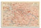 JONZA Karte Poster Europa Deutschland Berlin Vintage Karte Dekorative Malerei Leinwand Wand und Kunst Bild Familie Schlafzimmer Dekor 30 x 45 cm