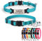 Maßgefertigtes Katzenhalsband mit Glocke, Lasergravur, Nachtreflexion, Nylon-Katzenband, niedliches kleines Blumenmuster-Halsband, Anti-Verlust-Halsband für Haustierkatzen (Nylon)