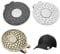 MQLSAERI 3 Stück Magnetischer Golfball-Markierer, Clip, Golf-Hut-Clip, Golf-Trainingshilfen, Zinklegierung, Zubehör, Silber, Bronze, Schwarz