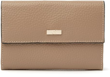 dR Amsterdam Geldbörse für Damen — Stylisches Portemonnaie aus Leder mit RFID-Schutz — Stilvoll und sicher für all Ihre Zahlungsbedürfnisse — 110119 Burro