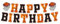 GOTPASS Basketball Happy Birthday Banner Basketball Thema Geburtstag Party Dekoration Kinder Jugendliche Jungen Männer Geburtstag Party Wimpelkette Schild