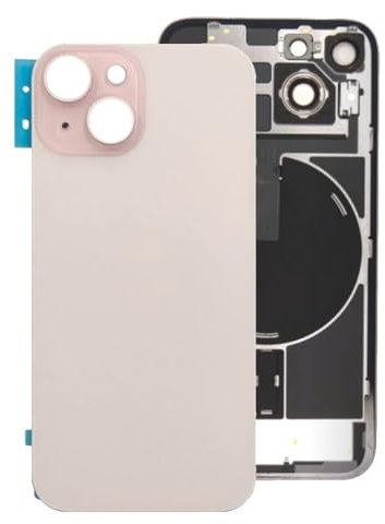 Globalstock Vitre Arrière iPhone 15 Rose (Standard 6.1) – Remplacement Cache Batterie Verre Trempé (Gros Trou Caméra) – Module NFC et Support Rétractable Intégrés – Kit Outils Complet