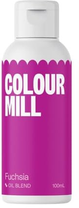 Colour Mill Food Colouring Fuchsia - Next Generation Oil Based Food Colouring for Baking, Decorating, Icing and Cooking Food Dye DIY Slime and Crafts - 100 ml