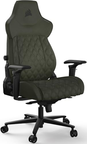 Corsair TC500 LUXE Gaming Chair – Premium Breathable Fabric – Wide Seat – Five-Way Adjustable Armrests – Adjustable Built-In Lumbar Support – 90-135 Degree Recline – Sherwood