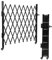 Einzelnes faltbares Sicherheitstor, 127 cm H x 170,2 cm B, Aluminium, erweiterbarer Zaun, tragbare Sicherheitsbarriere mit Rollen, einziehbare Einfahrtstore, 360° rollbares Barrikadentor, Mobile