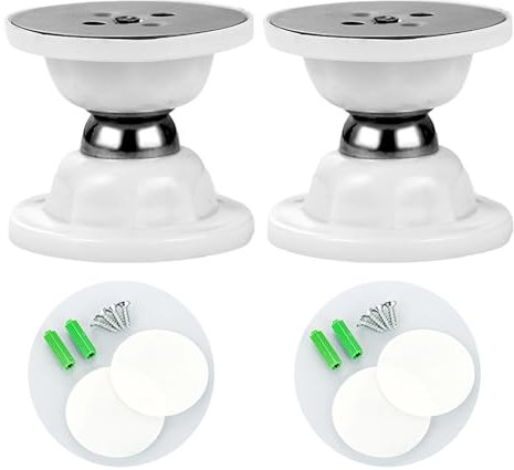 VZU 2PCS Magnetic Door Catch, No-Punch Silicone Strong Magnetic Door Stopper Anti-Collision Door Stop, RV Magnetic Door Stopper for Behind Various Doors(White)