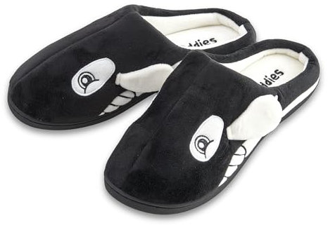 Coddies Orca Hausschuhe | Plüsch Fisch Hausschuhe - Tierhausschuhe - Memory Foam - Gag Geschenk für Männer, Frauen & Kinder (EU 38-39), Orca, 36/37 EU