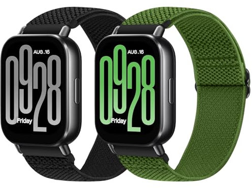 XANS 22mm Nylon Elastico Cinturino Compatibili con Xiaomi Redmi Watch 5 Active/Redmi Watch 5 Lite, Cinturini per Garmin Vivoactive 4/Venu 3/Venu 2/Forerunner 255/Forerunner 265/Fossil Gen 6 44mm