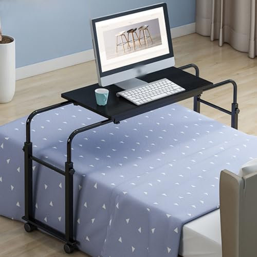 Betttisch über dem Bett Tisch mit Rollen, Überbetttisch über dem Bett, Schreibtisch über dem Bett, mobiler Schreibtisch, Betttisch mit Rollen, Computertisch für Bett, Überbetttisch, mit Rollen