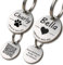Hundemarke mit Gravur - Personalisiert - Edelstahl - ⌀23mm - Silber - Namensschild für Halsband - Dog Tag - Anhänger Marke für Hunde - mit Symbolauswahl - Tiermarke für Hunde, Katzen, Welpen, Pferde