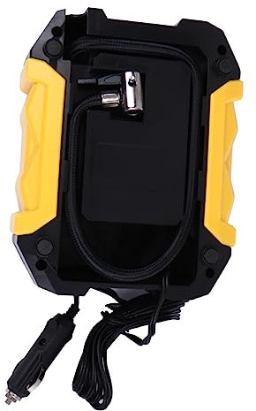 Amosfun Luftkompressor Fahrradpumpe Elektrische Luftpumpe Mit Digitalem Druckmesser Für Pkw Und Fahrradreifen Automatische Abschaltung Psi