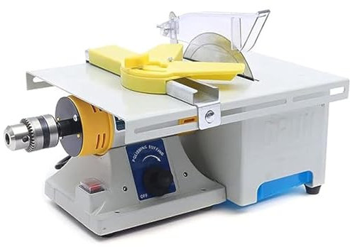 DDZJTPP Schmuck-Polier-Tischmühlenmaschine,Edelstein-Schmuckschleifmaschine,Polierpuffer,Drehbank,Poliermaschine,Spindeldrehzahlbereich 0–10000 U/min,für Hobby-Bastelarbeiten