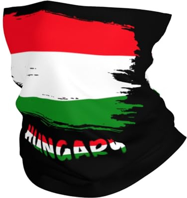 Röhrenschal Ungarn Ungarn Flagge Schlauchschal Winddichter Funktionstücher Atmungsaktiv Loop Schal Für Lauf Klettern Camping 25X50 cm