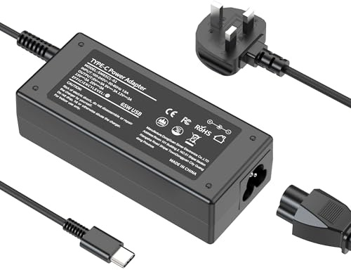 MUYBIENZ Universal 65W USB C Laptop Charger, Compatible with Lenovo HP Dell Asus Samsung Acer Google Chromebook Charger Fast Charging Type C