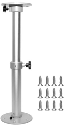 Gettimore Abnehmbarer, verstellbarer Tischsockel aus Aluminiumlegierung mit 460–700 mm Höhenbereich für Wohnmobil, Wohnwagen, Boot, Yacht