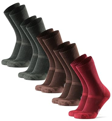 DANISH ENDURANCE Merino Wandersocken, 1, 3 & 5 Paar | Merino Trekkingsocken, Stark Gepolstert & Atmungsaktiv, Geruchshemmend, für Wandern, Trekking & Arbeit, Unisex