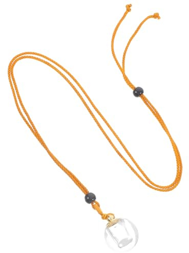 Tofficu Pendentif Petite Bouteille en Verre Étanche Rechargeable Collier Bijou Élégant et Multifonctionnel Flacon Parfum Miniaturisé pour Femmes à Porter Quotidien