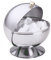 Contacto Edelstahl Zuckerdose Kugel mit Kugelgriff 13 cm