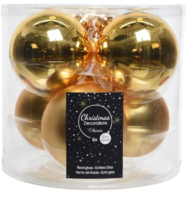 Decoris DEO4063128 Weihnachtskugel, Hellgold, 56 x 39,5 cm