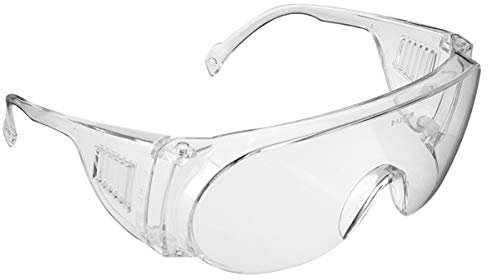 JSP Schutzbrille / Überbrille / Besucherbrille, Scheibe und Gestell aus Polycarbonat, transparent, kann über normaler Brille getragen werden