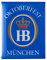 Bavariashop Hofbräu Magnet Oktoberfest, Kühlschrankmagnet. Logo Hofbräuhaus, Farbe Blau, Geschenkidee, Mitbringsel