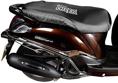 Oxford ScootSeat Cover Waterproof Scooter Seat Cover, Medium, Black
