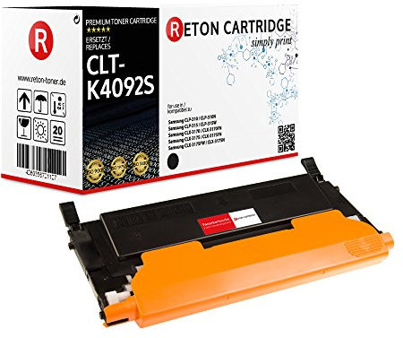 Original Reton Toner kompatibel nach (ISO-Norm 19798) ersetzt CLT-K4092S für Samsung CLP-310N CLP-315 CLP-315W Samsung CLX-3170 CLX-3170FN CLX-3175 CLX-3175FN CLX-3175FW CLX-3175N