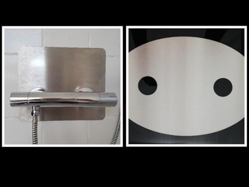 Koch #80 Hygienische Wandabdeckung Platte 30 x 20 cm für Armatur Dusche + Bad - antibakteriell, säurebeständig, rostfrei Schutz vor Schimmel Kalk Schmutz! Vollmaterial Edelstahl V2A Made in Germany