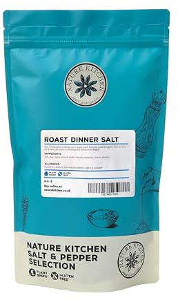 Nature Kitchen Roast Dinner Salt, 1kg Premium Seasoning Blend for Roasts and Vegetables, Gluten Free, Vegan, Savoury Herbal Salt for Meat, Potatoes, Gravy, Oven Cooking and Everyday Meals