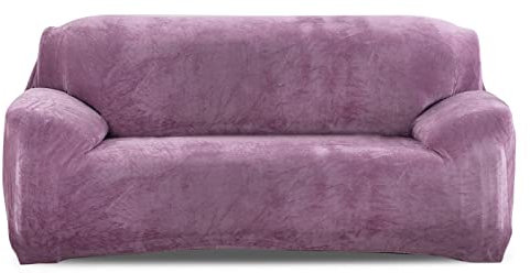 PETCUTE Housses de canapé Extensible Housse Canapé Velours 3 Places épais Couvre canapé couvertures Protecteur de Canape Violet Clair