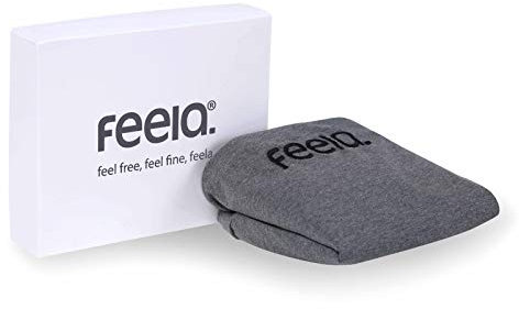 feela.® Sitzkissen-Bezug für Orthopädisches Sitzkissen (Dunkelgrau, Baumwolle)