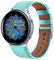 DEALELE Armband Kompatibel mit Samsung Galaxy Watch 7 / FE / 6/6 Classic / 5/5 Pro / 4/4 Classic / 3 41mm / Huawei GT2 42mm / GT3 42mm, 20mm Leder Ersatz Armbänder für Damen Herren, Hell blau