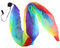 Colcolo Silk Voile Poi Bälle für Bauchtanz, Silk Banner, Regenbogen, 200 x 70cm