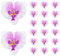 IMIKEYA 20 Stück Orchideen Blüten Deko, künstliche Orchideenköpfe Kunstblumen zum Basteln, 9CM Orchideenblüten künstlich seiden Orchidee realistische Blumenköpfe für Hochzeit Party Sommer