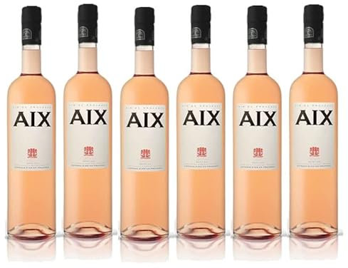Aix Rose Wein 6er Set je 0,75L (13% Vol) aus Frankreich- [Enthält Sulfite]