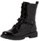 Jana Damen Stiefeletten zum Schnüren aus Kunstleder mit Schnalle Weite H Mehrweite, Schwarz (Black Patent), 38 EU